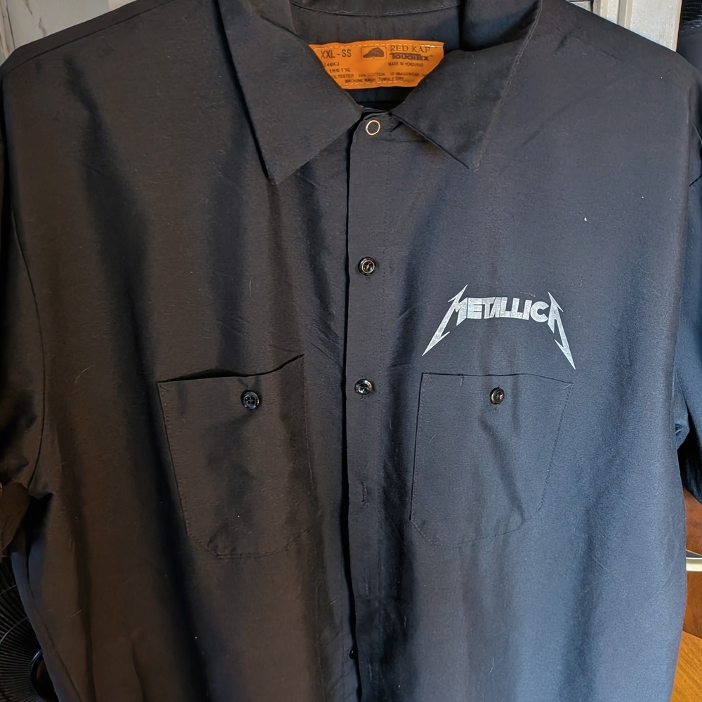 Metallica Black Button-Up Shirt